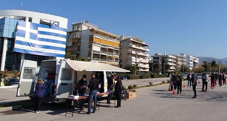 rapid tests για κορονοϊό στη Γλυφάδα